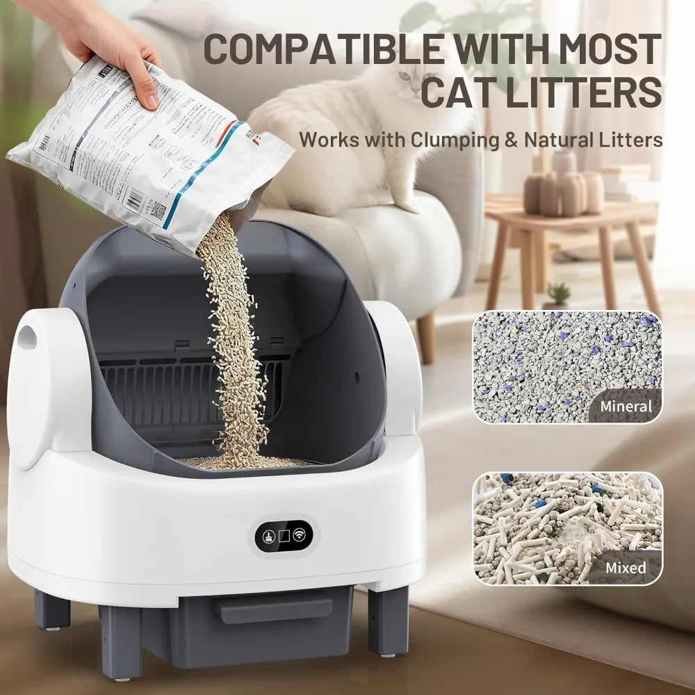 XIAOLANG Self Cleaning Litter Box With Smart Safety Sensors
