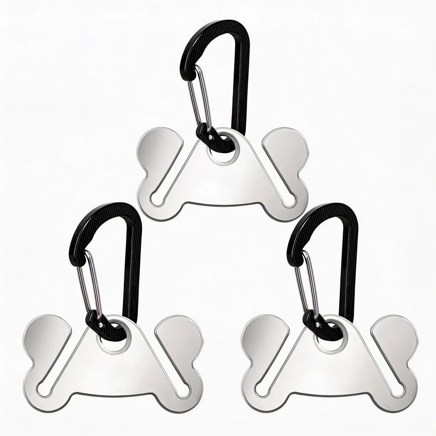 Stainless Steel Dog Poop Bag Holder Carrier, Hands Free Waste Bag Holder With Clip,Dog Walking Dog Accessories Cleaning Supplies