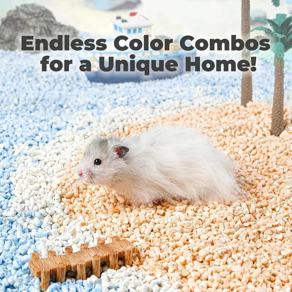 Rabbit Bedding Guinea Pig Bedding Paper Pellet Bedding: Odor Control & Moisture Absorbent Natural Paper Pellet Bedding for Small