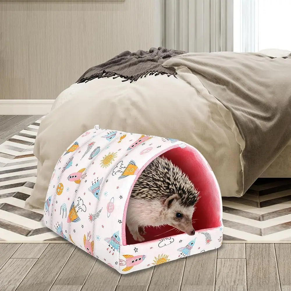 2 Pack Guinea Pig Bed, Washable Small Animal House Cage Accessories for Dwarf Rabbits, Chinchillas, Hamsters, Hedgehogs, Bearded