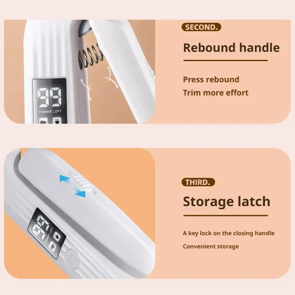 2-In-1 Electric Pet Nail Clipper With LED Light Rechargeable