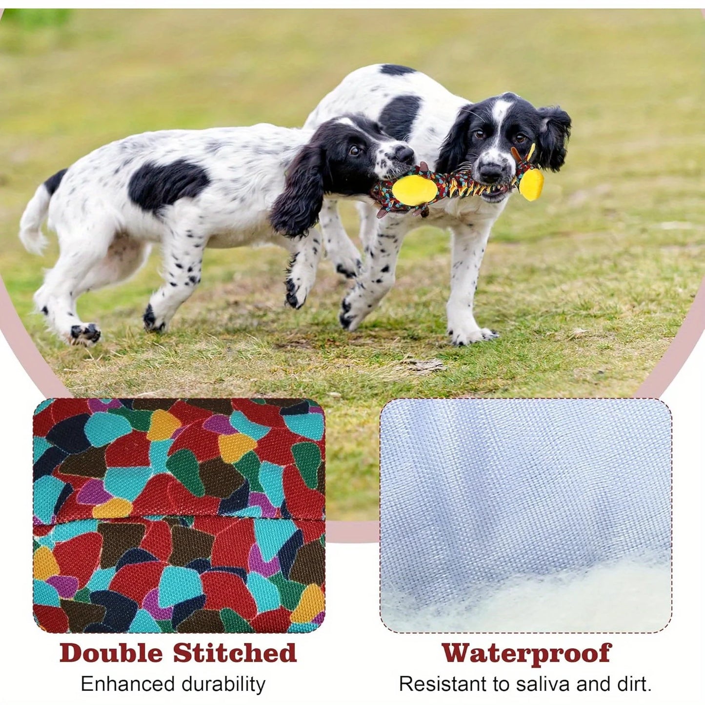 Indestructible Tough Dog Toy For Aggressive Chewers Durable Dog Chew Toy For Large Breeds, Made With Plush Material And Crinkle Paper Ultra-Strong Chew Toy For Powerful Dogs
