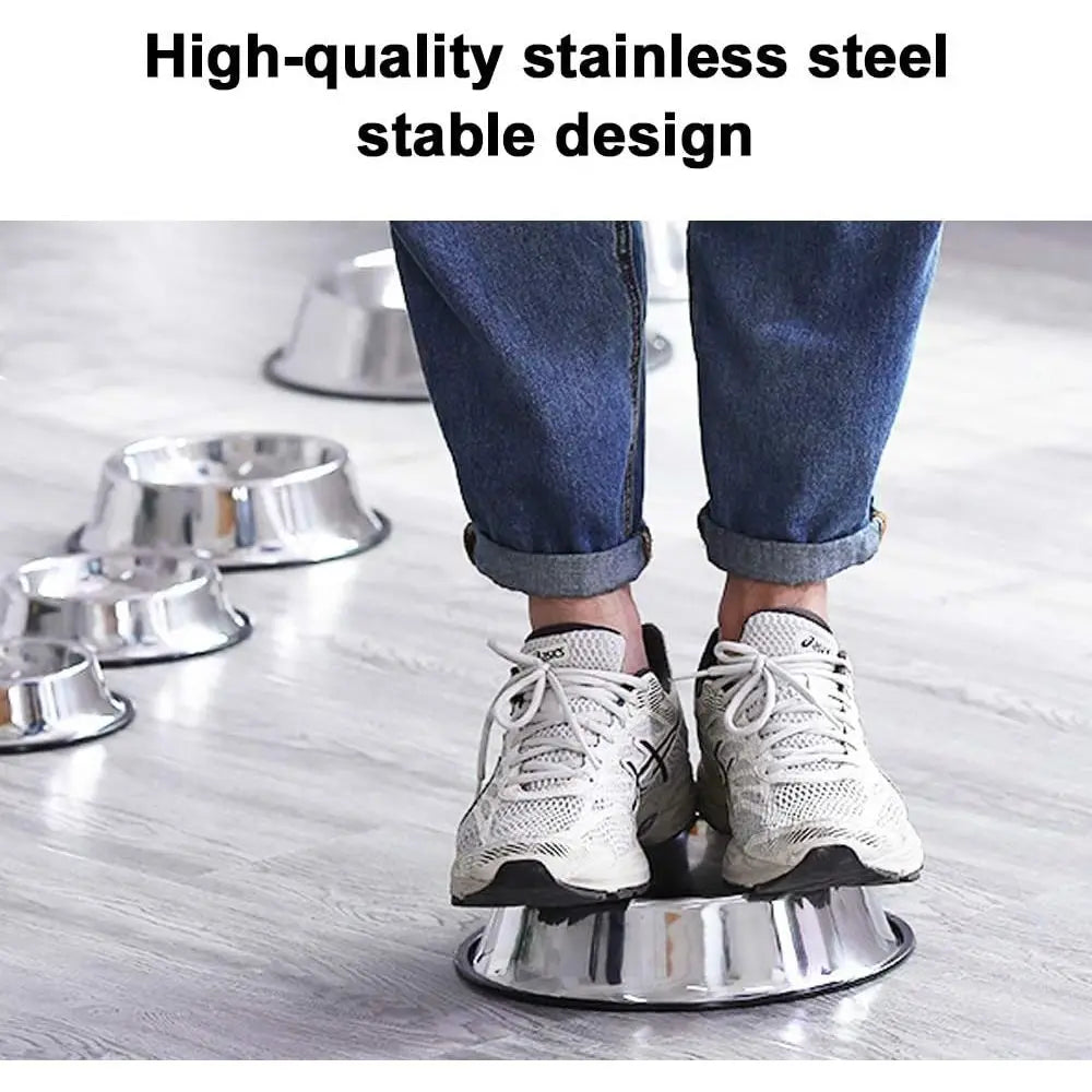 Stainless Steel Dog Bowls, 1 Cup/8oz Cat Bowl Water and Food with Rubber Base, Pet Bowls for Small Dogs, Cats, Puppy, Rabbit and