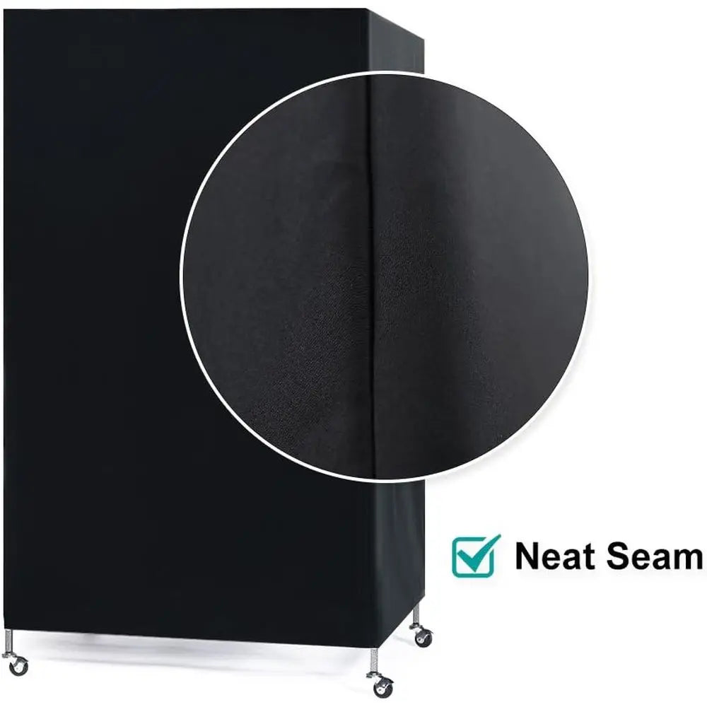 Pets Product Unil Birdcage Cover Blackout & Breathable, Pets' Good Night, Large, Black, 35 L x 25 W x 47 H
