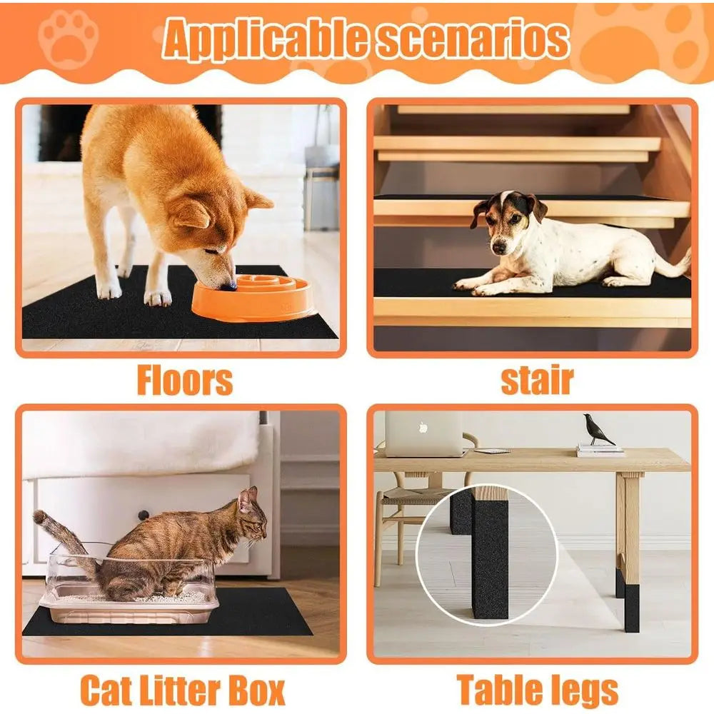Nail Sel Adhesive Replacement Emery Paper for Dog Scratch Pad Cat Litter Box DIY on Places Pets Scratch Alternatives to Cat and