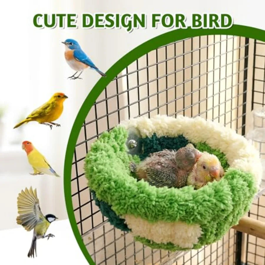 Wooden Bird Nest Hammock For Cockatiel Budgie Parakeet