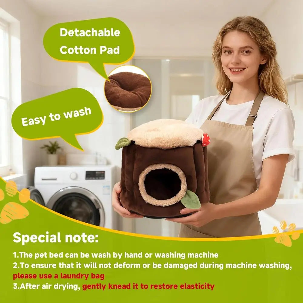 Guinea Pig Hamster Bedding Hideout Mouse Mice Rat Erret Bunny Rabbit Bedding Bed House Cage Accessories, Dwar Rabbits Hedgehog B