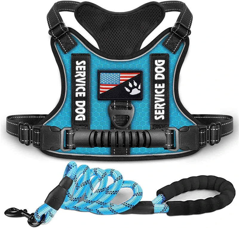 Military Dog Harness With Handle Reflective No Pull Vest