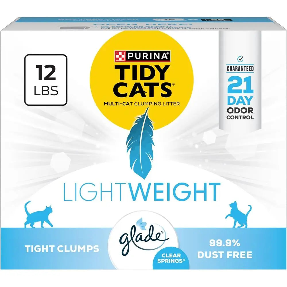 Lightweight Clear Springs Multi-Cat Clumping Low Dust Scented Cat Litter - 12 lb. Box