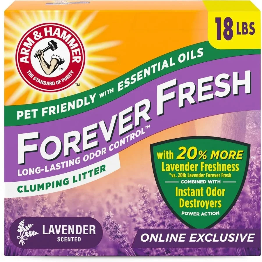 Lavender Infused Clumping Cat Litter For Odor Control