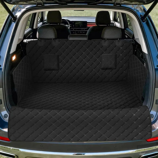 SUV Cargo Liner, Waterproof Pet Cargo Cover, Dog Seat Mat, SUVs Sedans Bumper Lap Protector, Non-Slip, Large Size Unit