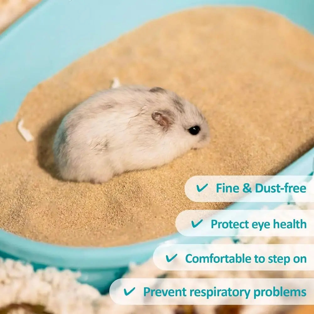 Hamster Desert Sand 15OZ Sand Bath Reptile Hermit Crab Dwar Hamster Chinchilla Gerbil Turtle Zoo Med Repti Sand Substrate Hamste