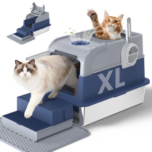 Cityflee Stainless Steel Cat Litter Box Lid And Scoop