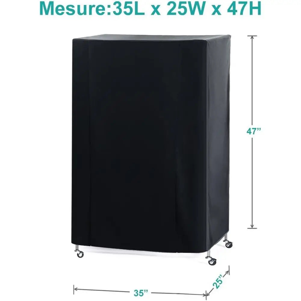 Pets Product Unil Birdcage Cover Blackout & Breathable, Pets' Good Night, Large, Black, 35 L x 25 W x 47 H