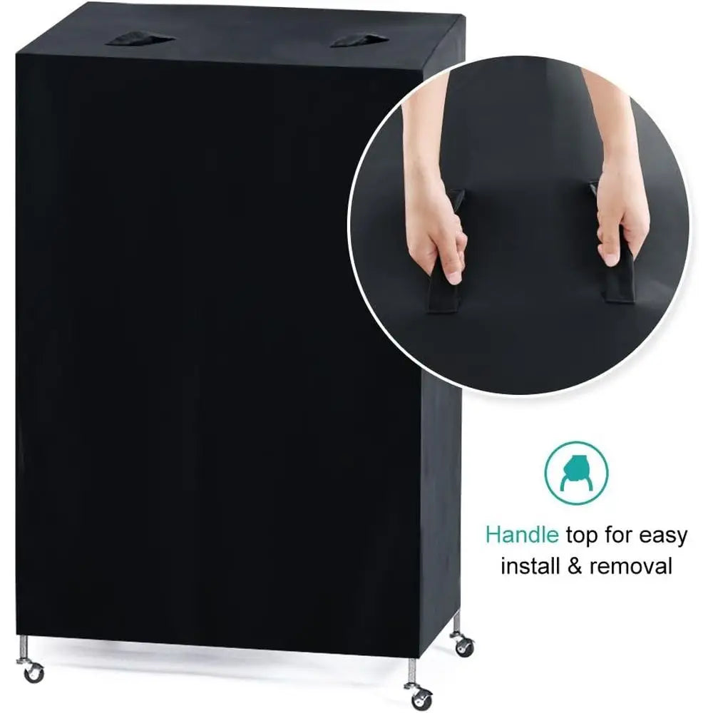 Pets Product Unil Birdcage Cover Blackout & Breathable, Pets' Good Night, Large, Black, 35 L x 25 W x 47 H