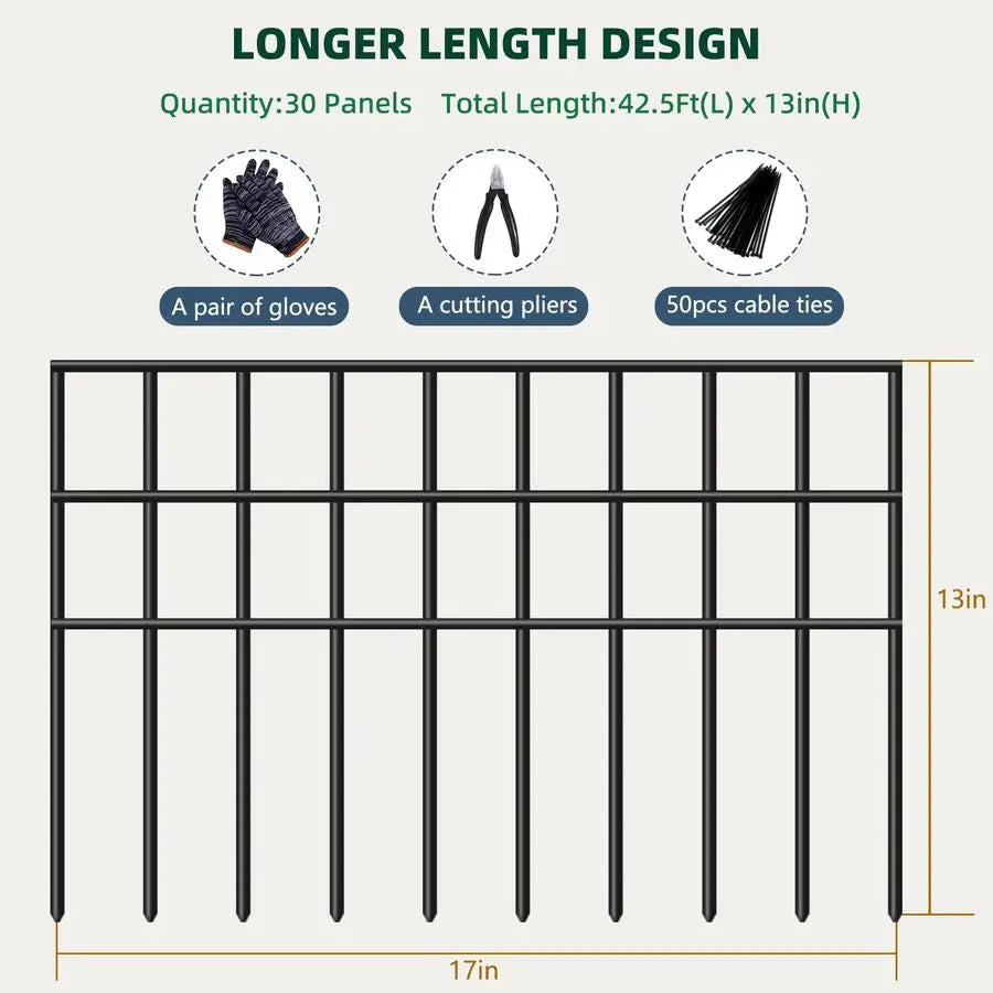 Garden Barrier Fence For Dogs And Rabbits 30 Panels