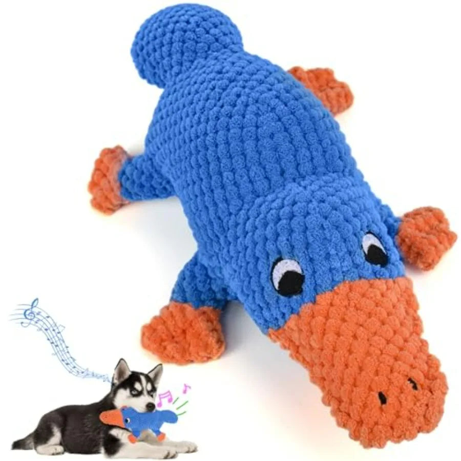 Upgraded Goose Indestructible Dog Toys for Aggressive Chewers Small Medium Large Breed, Crinkle Squeaky Plush Dog Puppy Chew To