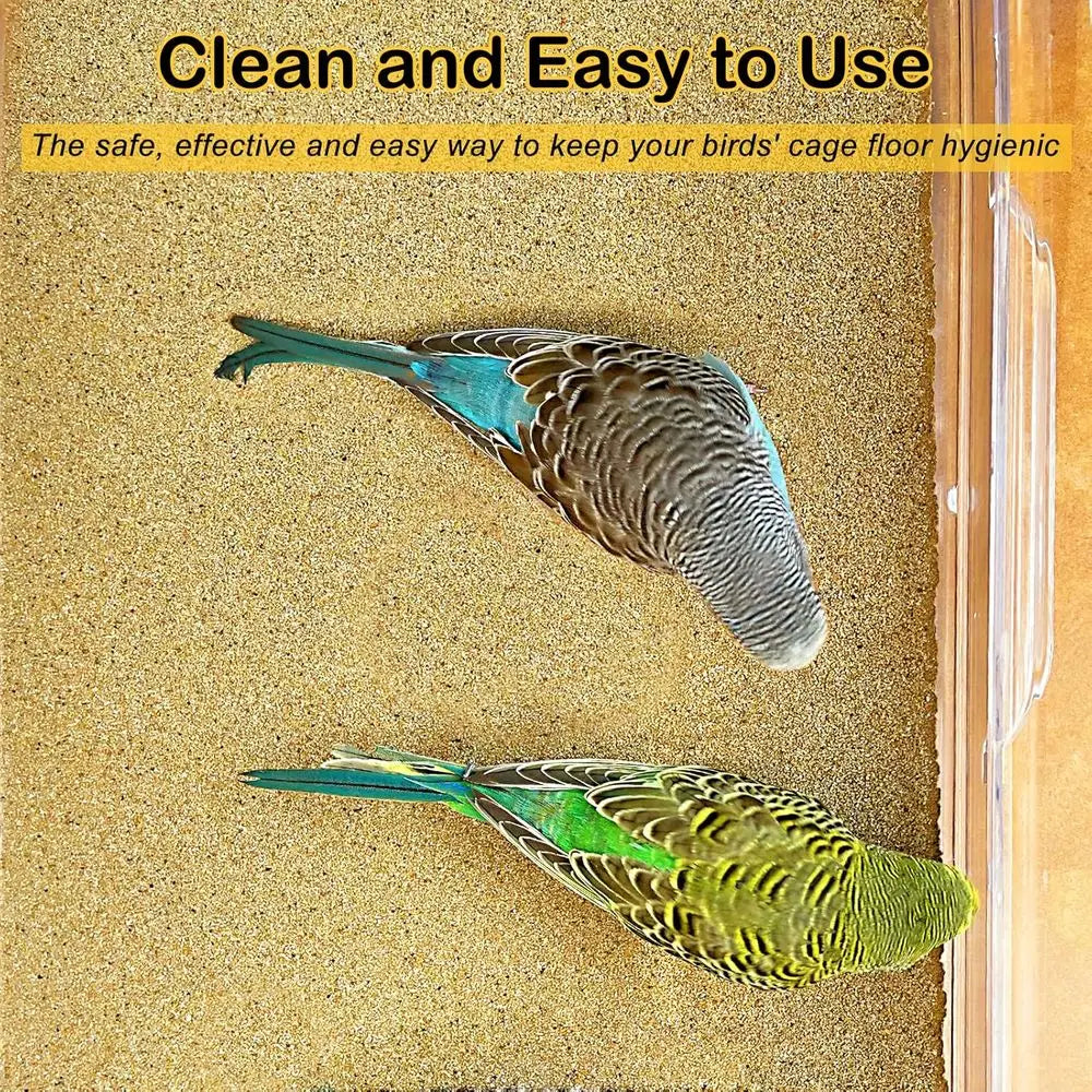 Gravel Paper 10-Pack 11” x 17” Gravel Liner Paper Sand Sheets Bird Cage Liners