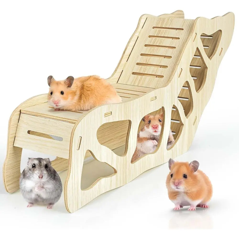 Hamster Tunnel Hideout Climbing Ladder Burying in Bedding Nuts Cage Accessories