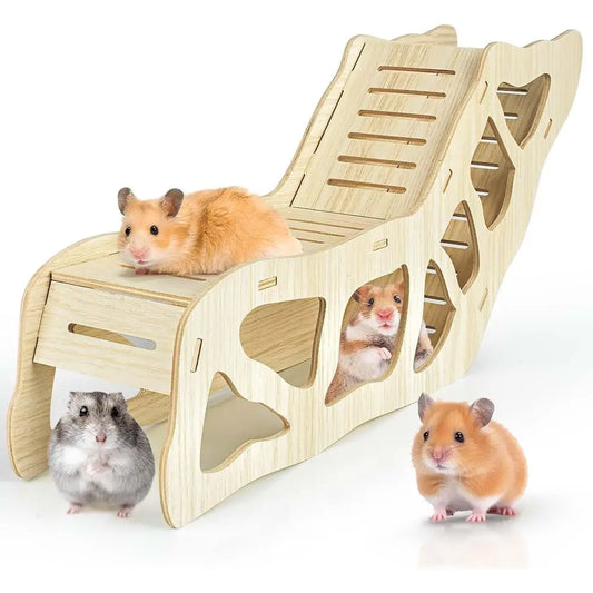 Hamster Tunnel Hideout Climbing Ladder Burying in Bedding Nuts Cage Accessories