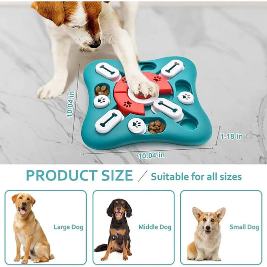 Dog Puzzle Toys, Treat Dispensing Enrichment Toys for IQ Training, Brain Stimulation, Interactive Mentally Stimulating Toys for