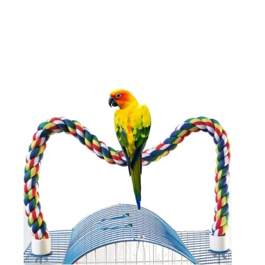 Nipple Style Bird Rope Perch For Parrots And Cockatiels