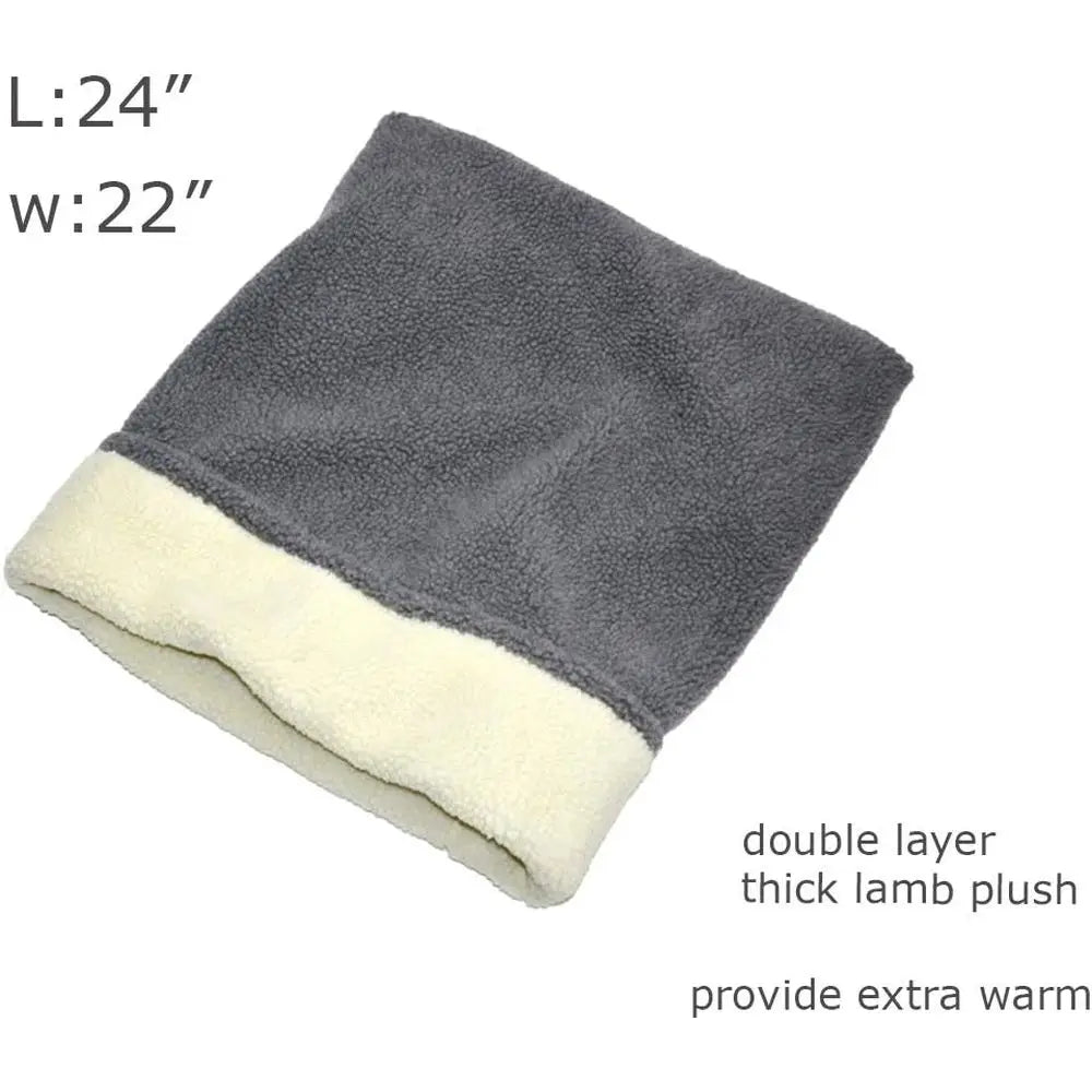 Cat Bed Cave Sling Bag, Pet Mat Warming Pad Sack for Cats and Small Dogs