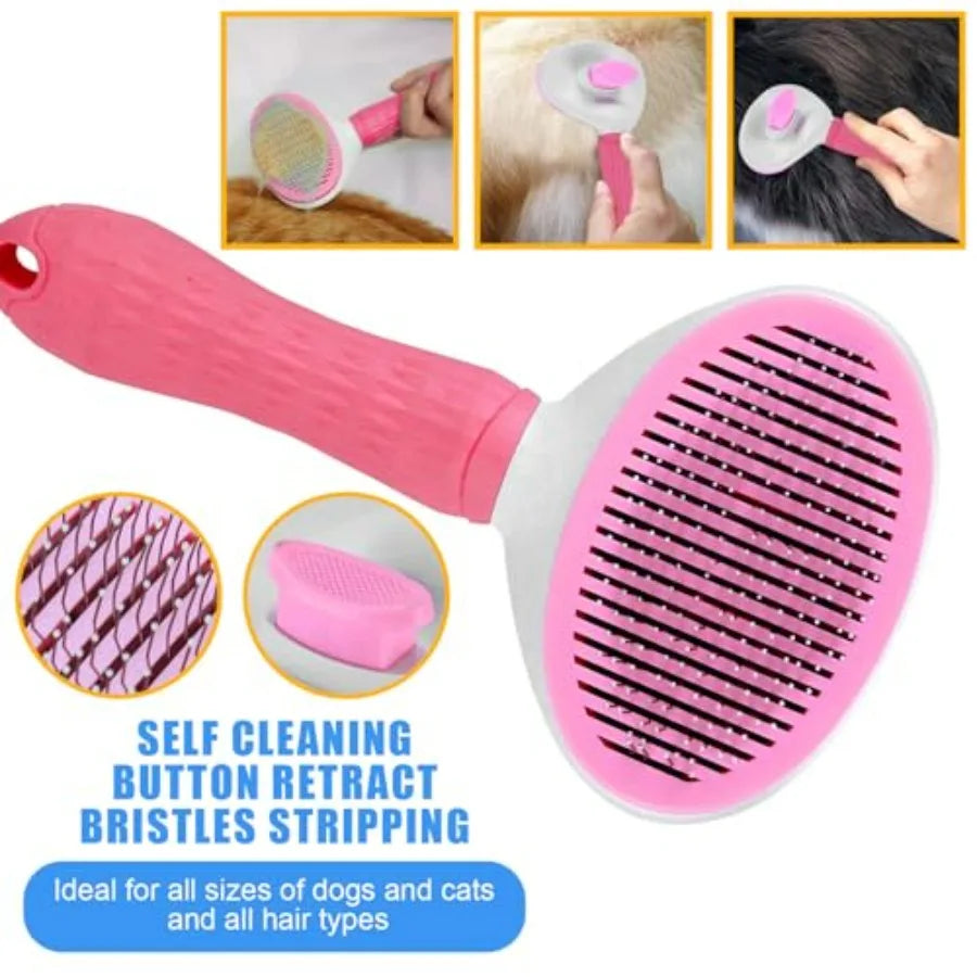 Complete Pet Grooming Kit 9 Piece Slicker Brush Deshedding Tool