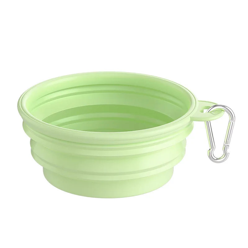 350ml/1000ml Collapsible Dog Bowl Outdoor Travel Pet Drinking Bowl for Dog Cats Folding Silicone Bowl Puppy Food Container