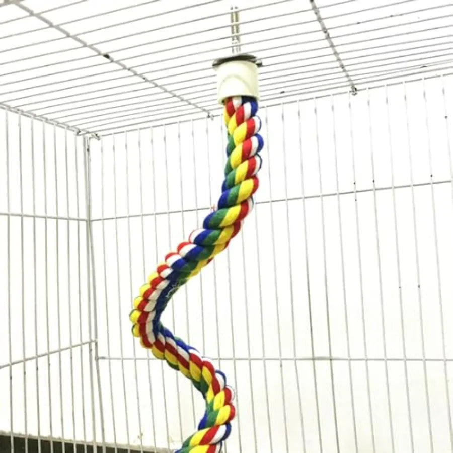 Nipple Style Bird Rope Perch For Parrots And Cockatiels