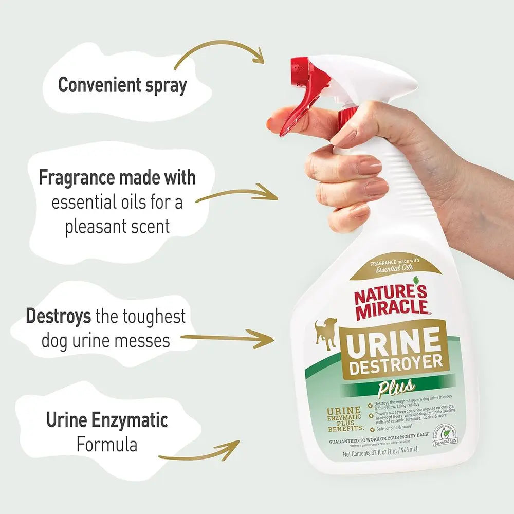 Powerful Enzymatic Dog Urine Stain Remover, 32 oz