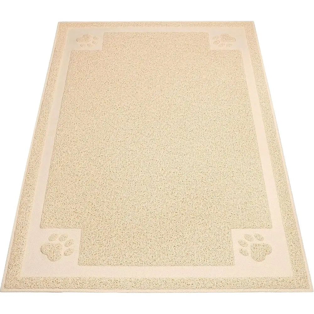 Cat Litter Mat Trapper 35×23 Traps Litters from Box and Paws Scatter Control for Sensitive Kitty Paws Easy to Clean