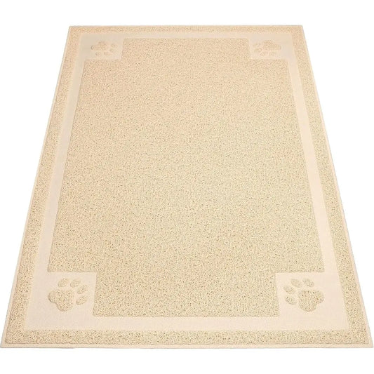 Cat Litter Mat Trapper 35×23 Traps Litters from Box and Paws Scatter Control for Sensitive Kitty Paws Easy to Clean