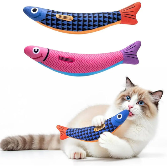 Cat Toys with 5000mg A+Natural Catnip & Silvervine, Baby Grade Interactive Sot Chew Kicker Toys for Indoor Cats & Kittens, Crink