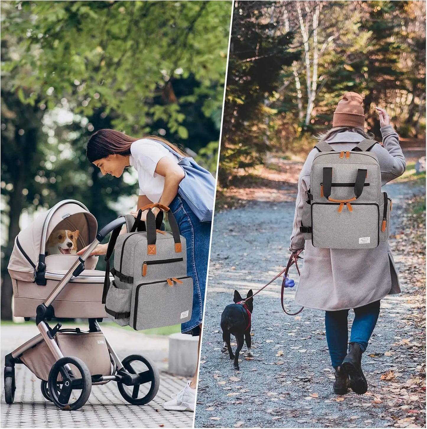 Airline Approved Dog Travel Backpack, 4-in-1 Pet Carrier with Food Containers & Bowls, Large Capacity Waterproof Bag for Road Trips
