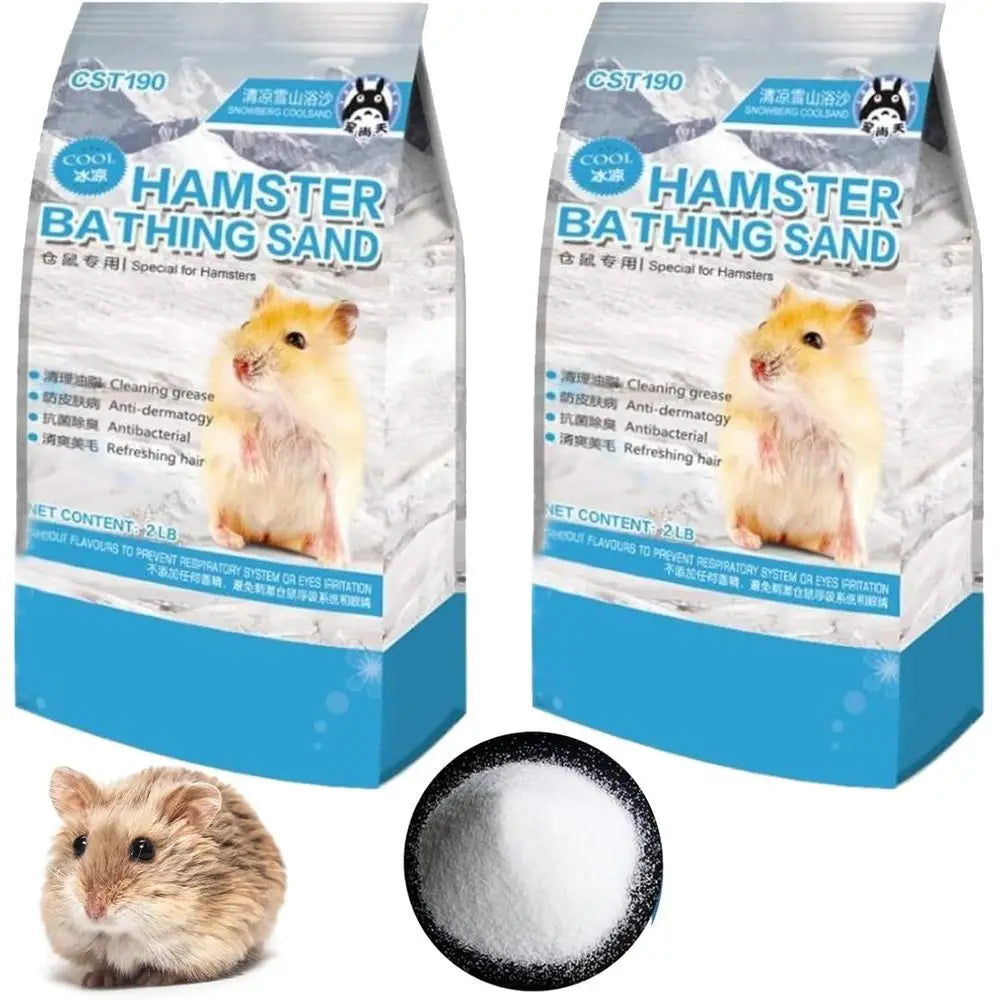 Hamster Bathing Sand 4 LB Gerbil Powder Grooming Sand or Tiny Friends Arm Chinchilla Dust Bath Potty Litter Sand
