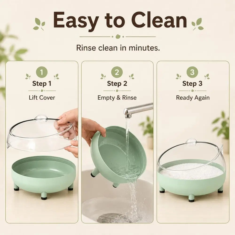 Hamster Sand Bath Container, Large Sandbox Toilet Gerbil Batheoom, Tiny Chinchilla Dust Bathtub Sand Bath Box or Hamster Cage Ac