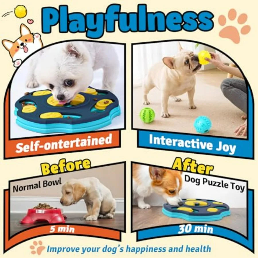 9 Pack Toy Set -Mentally Stimulating Enrichment for Small to Medium Smart s, Includes Dog Lick Mat with Suction Cups