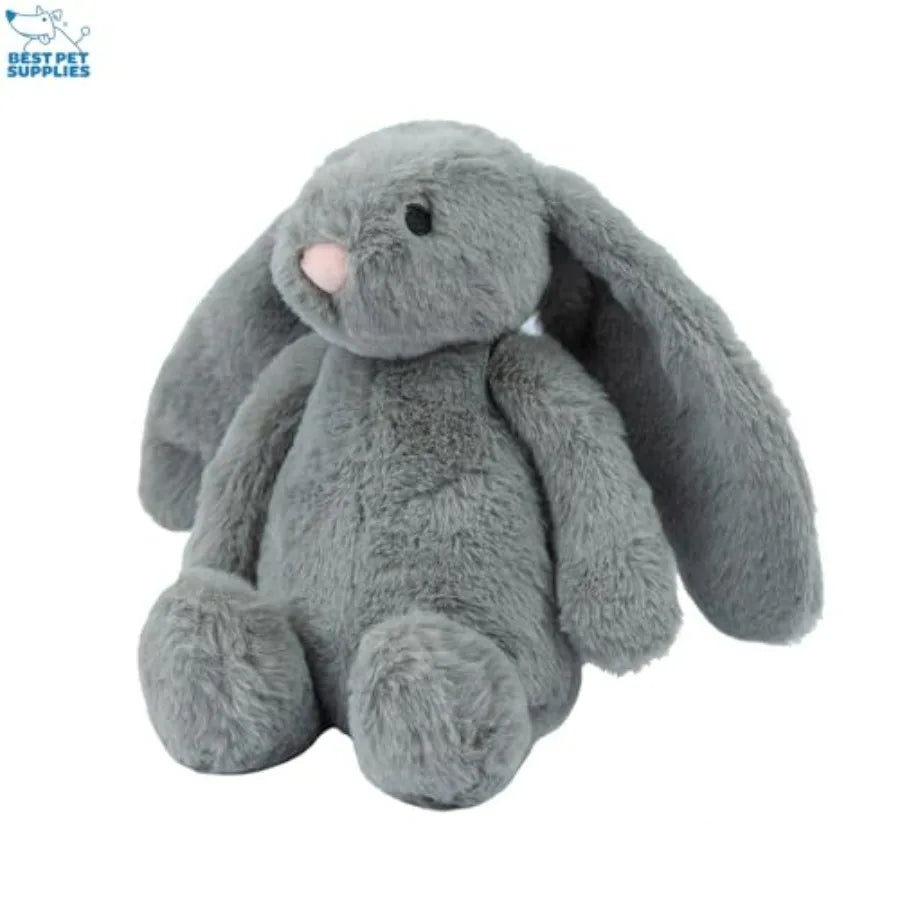 Interactive Squeaky Dog Chew Toy, Ideal Dog Toys for Chewers,,and Dogs, and Fetch Lovers - Bunny Beige, Gray