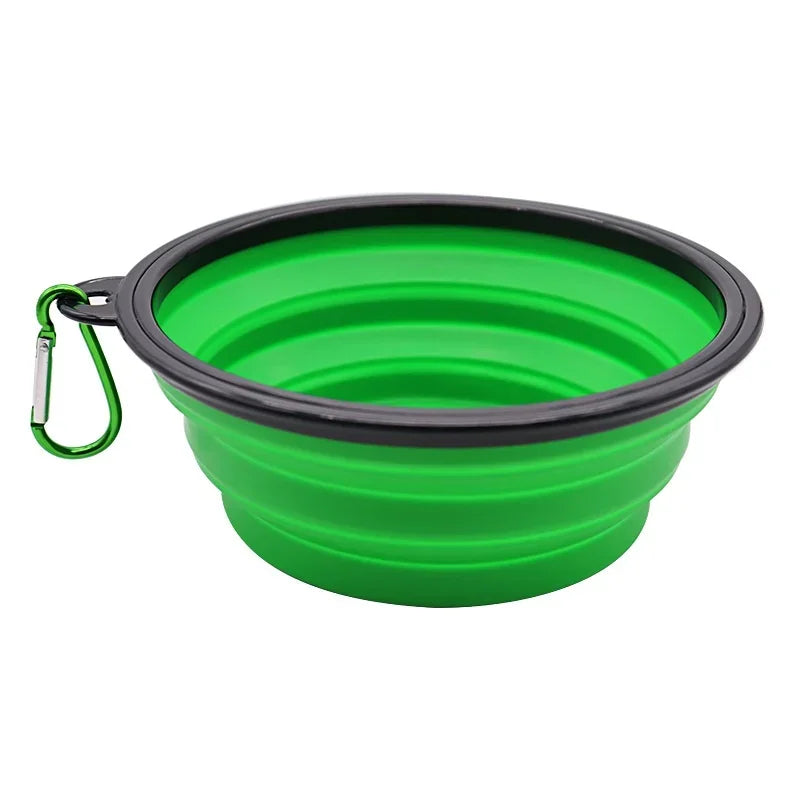 Durable TPR Portable Pet Food Bowl Collapsible Travel for Pets