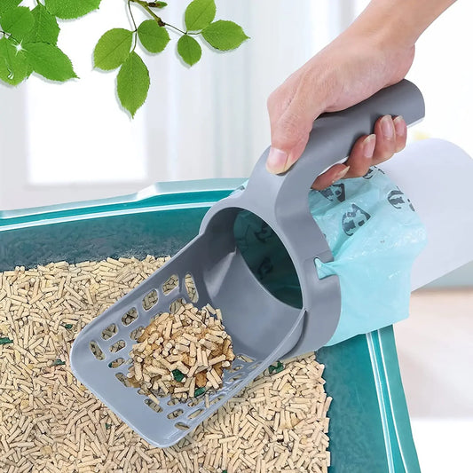 Cat Litter Scoop Self Cleaning With Refill Bags Portable