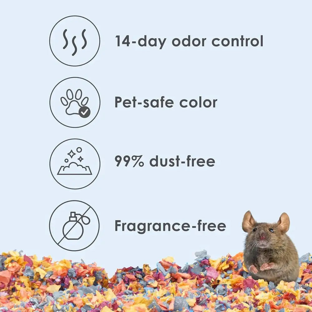 Clean & Cozy, Small Animal Bedding with Extreme Odor Control, Kaleido, 24.6 Liters