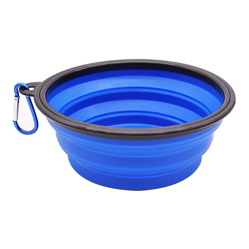 Durable TPR Portable Pet Food Bowl Collapsible Travel for Pets