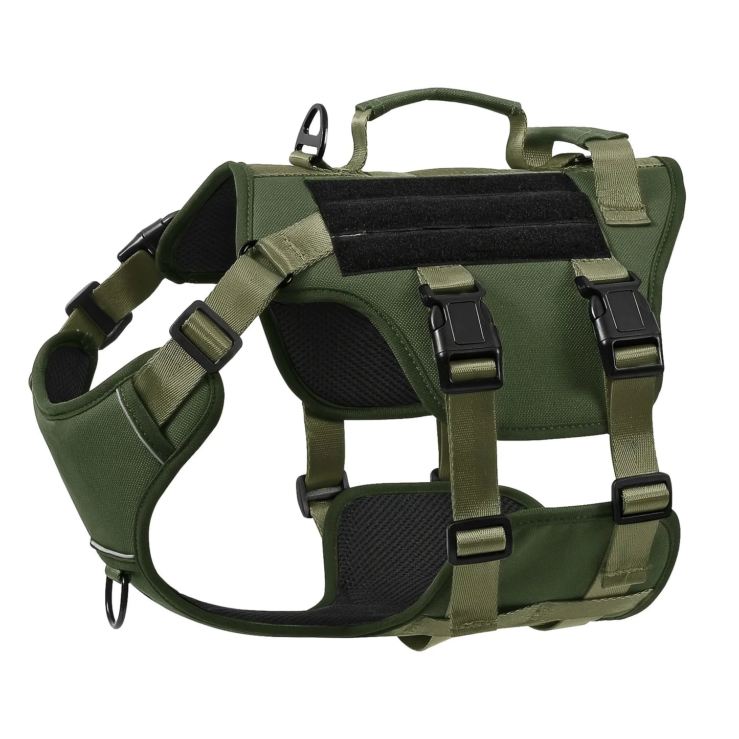 Escape Proof Dog Harness Soft Padded Full Body Pet Harness Reflective Adjustable No Pull Vest with Lift Handle And Leash Clip for Large Dogs Walking Hiking Training