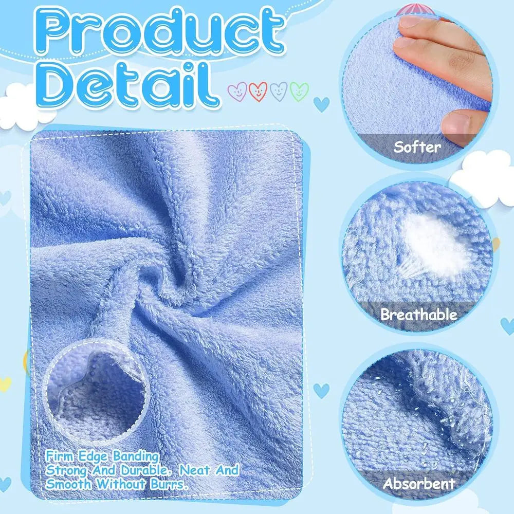 10 Pack Guinea Pig Cage Liners, Washable Small Animal Bedding Blankets for Reusable Pee Pads, Absorbent Mats for Guinea Pig, Ham