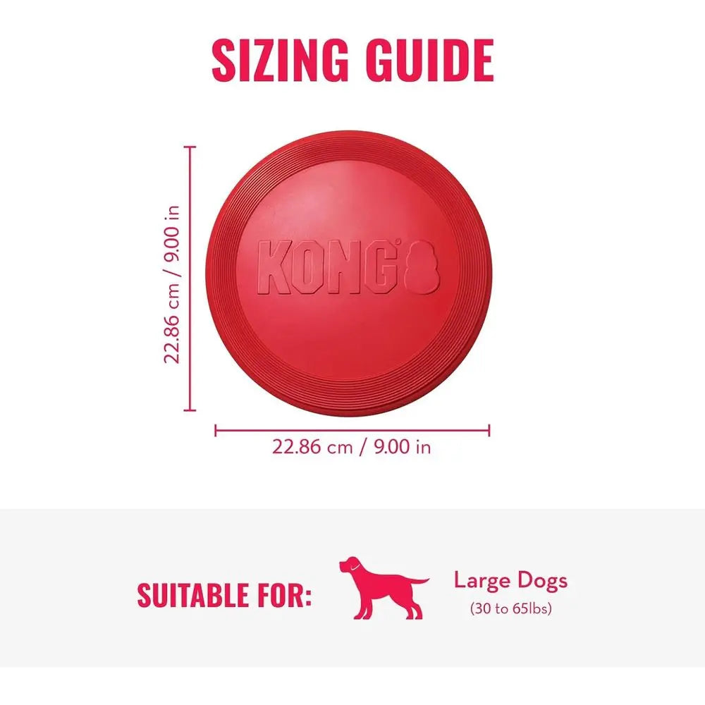 Durable Dog Toy or Outdoor Playtime - Natural Rubber Disc, Dog Toy or Activity - Ideal for Medium/Large Dogs