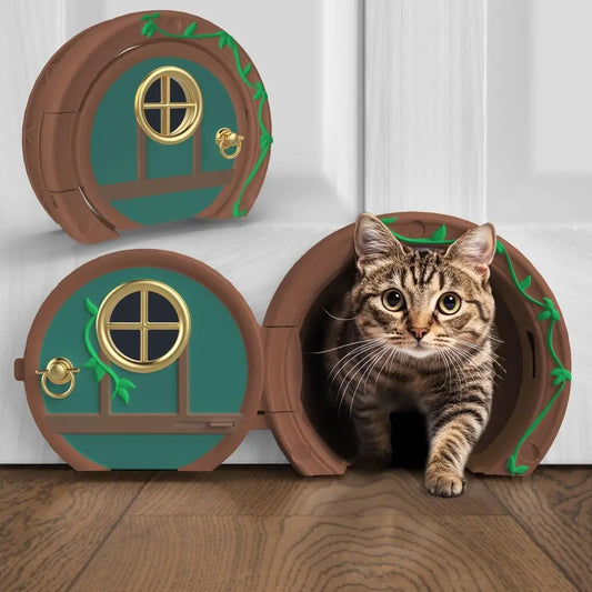 Stylish & Functional Interior Door, Lockable, Easy Installation, Spacious for Cats Up to 20 lbs, Private & Comfortable Pet Door