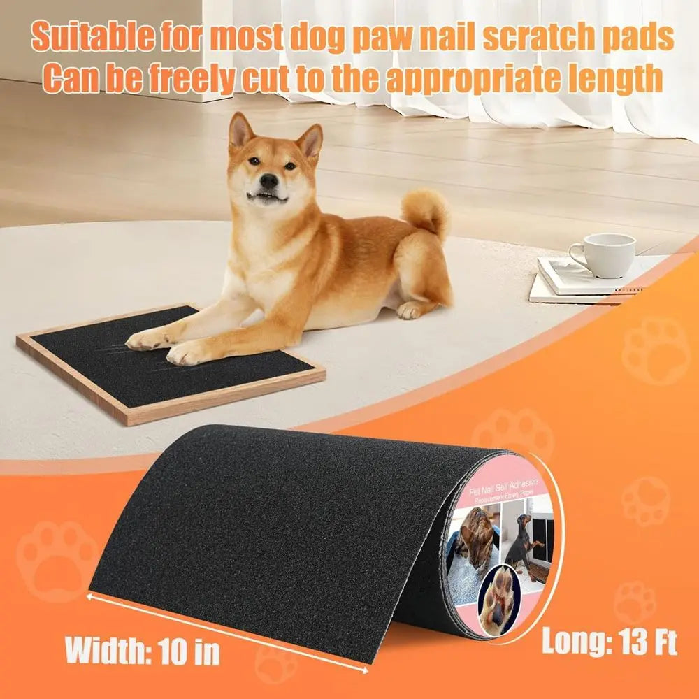 Nail Sel Adhesive Replacement Emery Paper for Dog Scratch Pad Cat Litter Box DIY on Places Pets Scratch Alternatives to Cat and