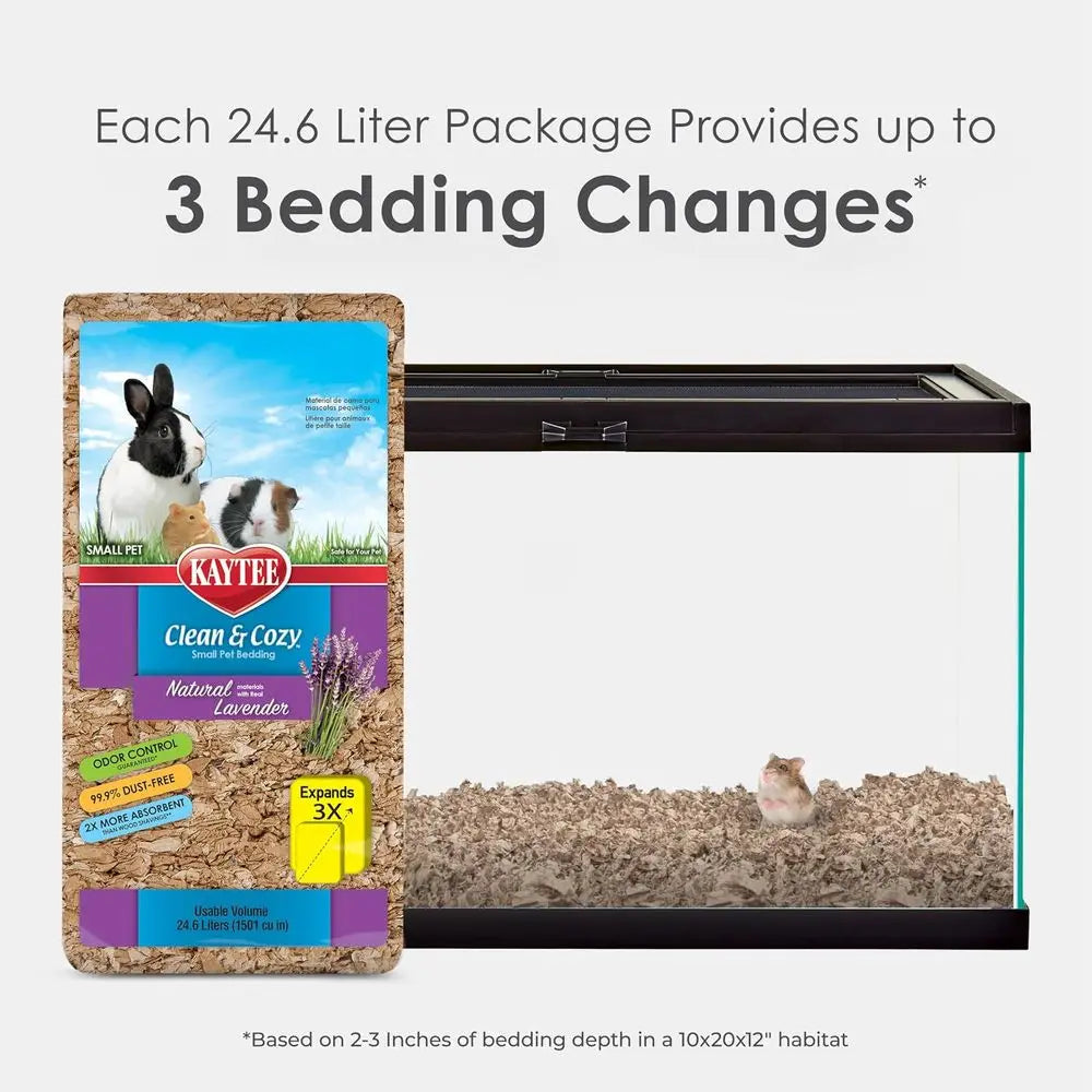 Clean & Cozy Natural Bedding Lavender 24.6 Liters