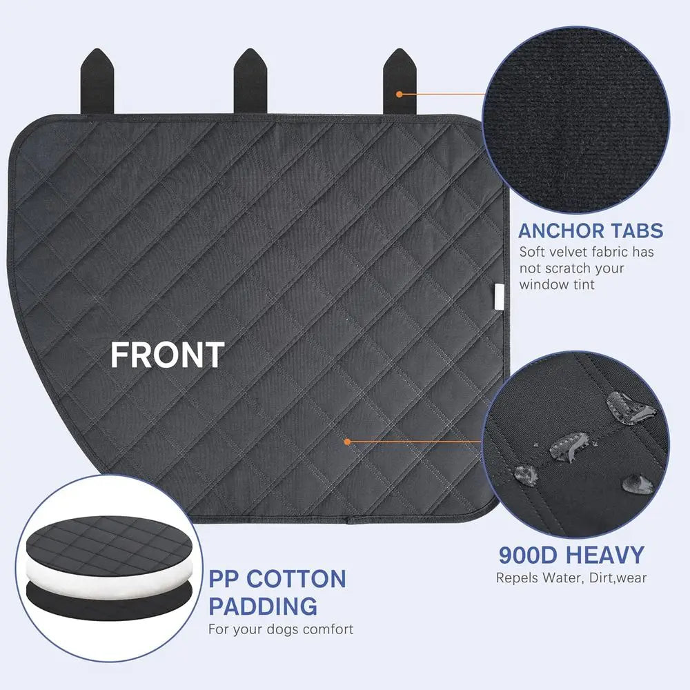 Car Door Protector 2-Pack, Protects from Dog Scratches, 900D Heavy Duty Thick Fabric, Window Roll Compatible & No Tint Damage, S